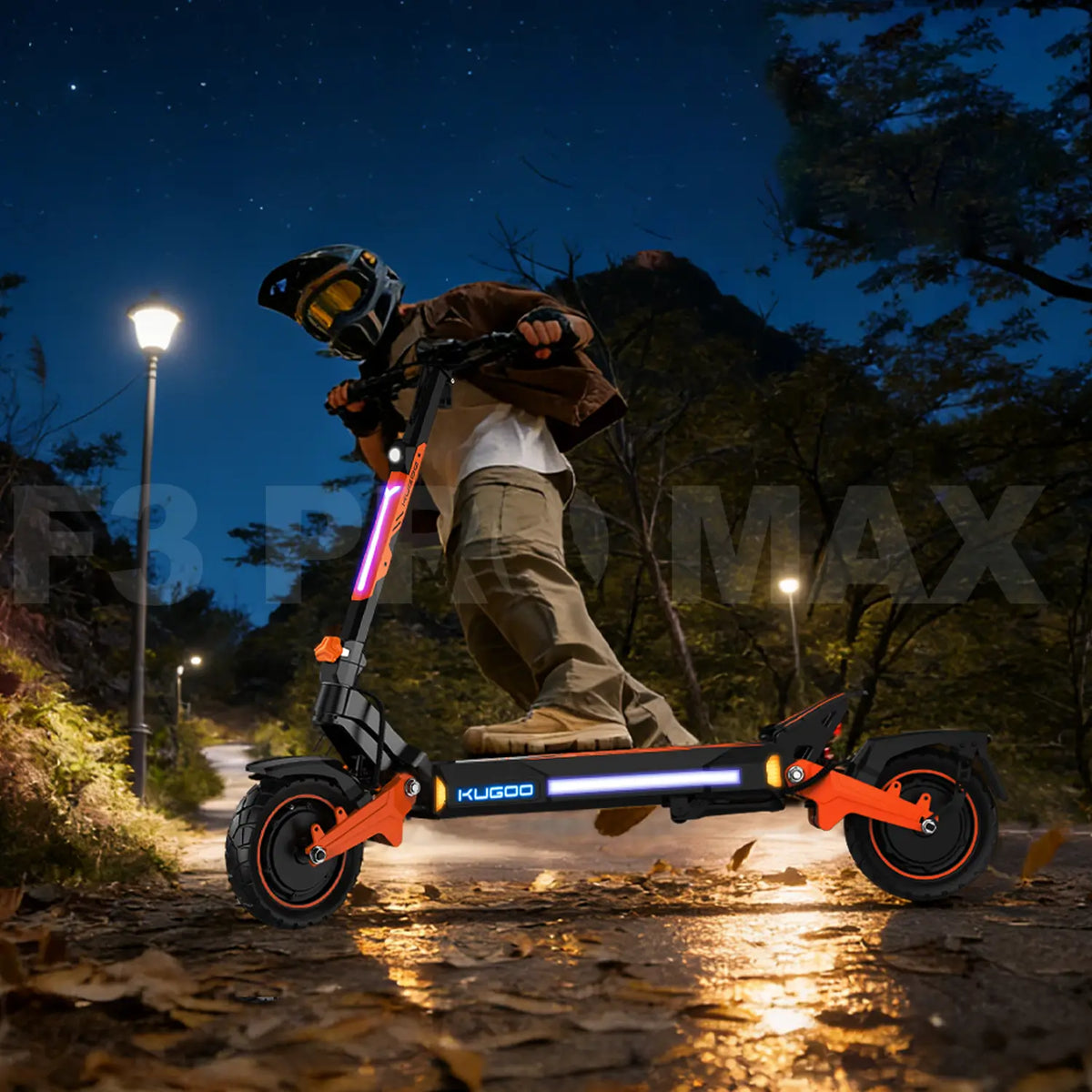Kugoo E-Scooter's Light and Signal System for Safer Night Rides