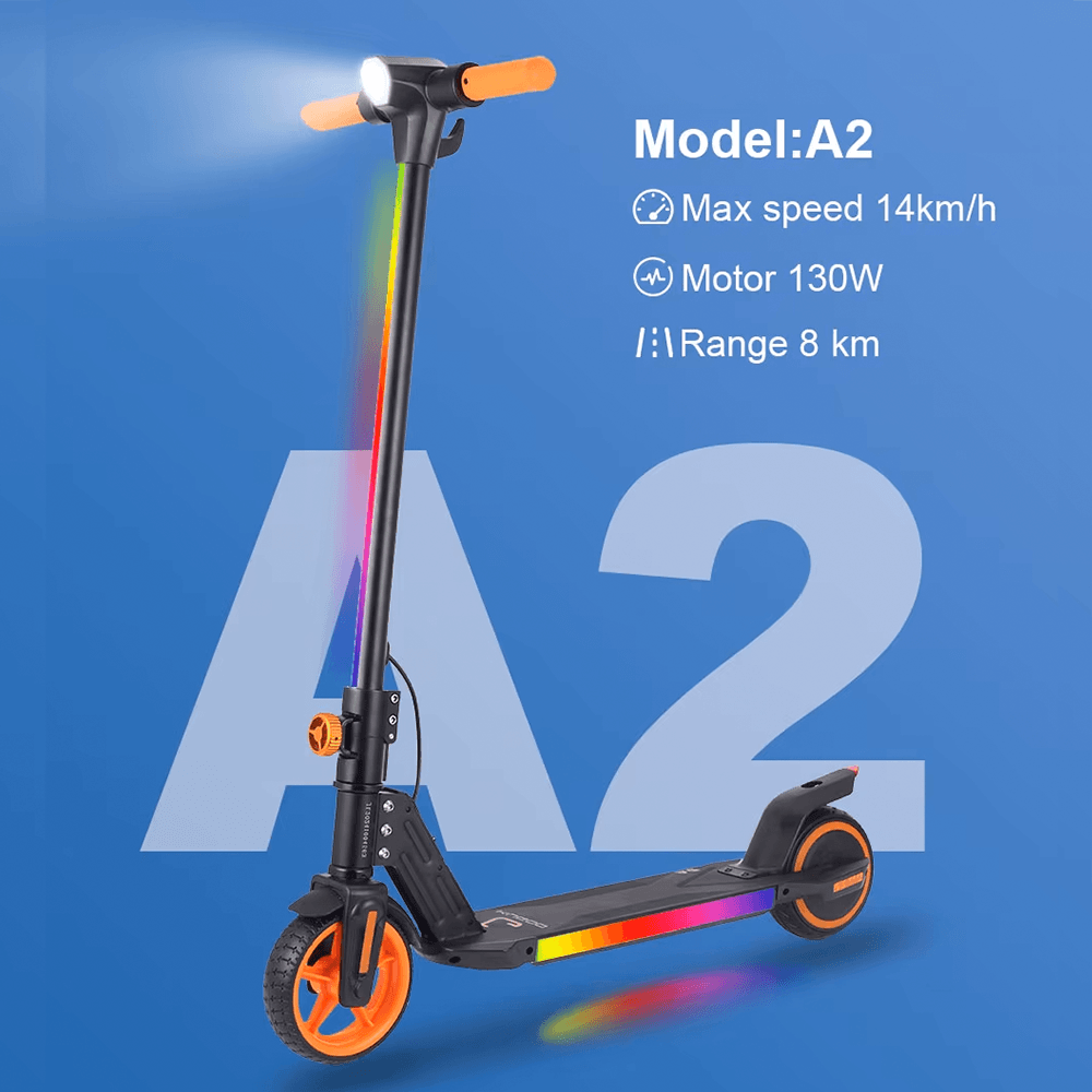 KUGOO A2 Children's Electric Scooter RGB LED Electronic Brake System KUGOO Kugoo Ride