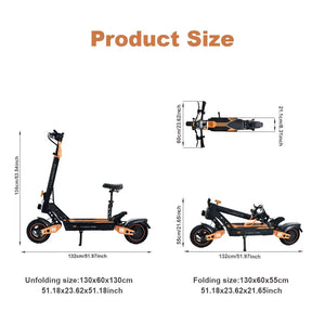 KUGOO G2 Max Electric Scooter 800W Brushless DC Motor 48V Battery KUGOO Kugoo Ride