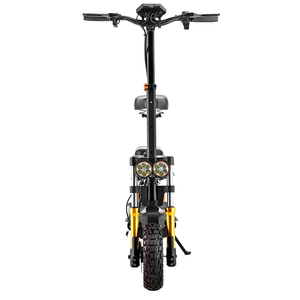 KUGOO M5 PRO electric scooter with orange suspension and rear cargo box