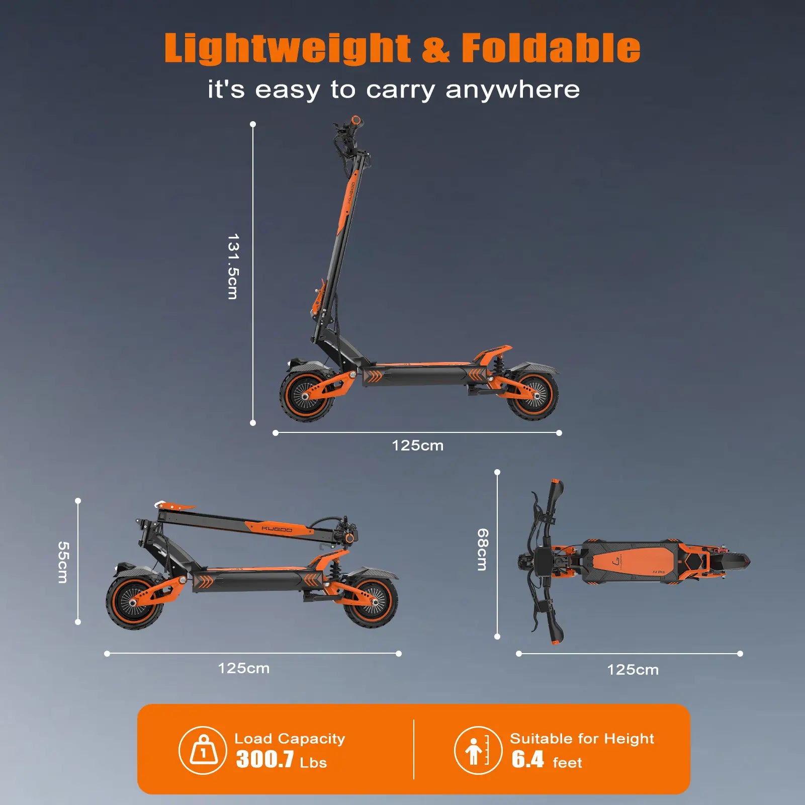 KUGOO F4 Pro Electric Scooter KUGOO Kugoo Ride
