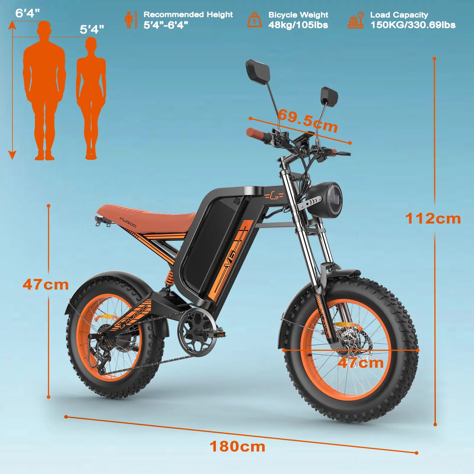 KUGOO V6 Electric Bike KUGOO Kugoo Ride
