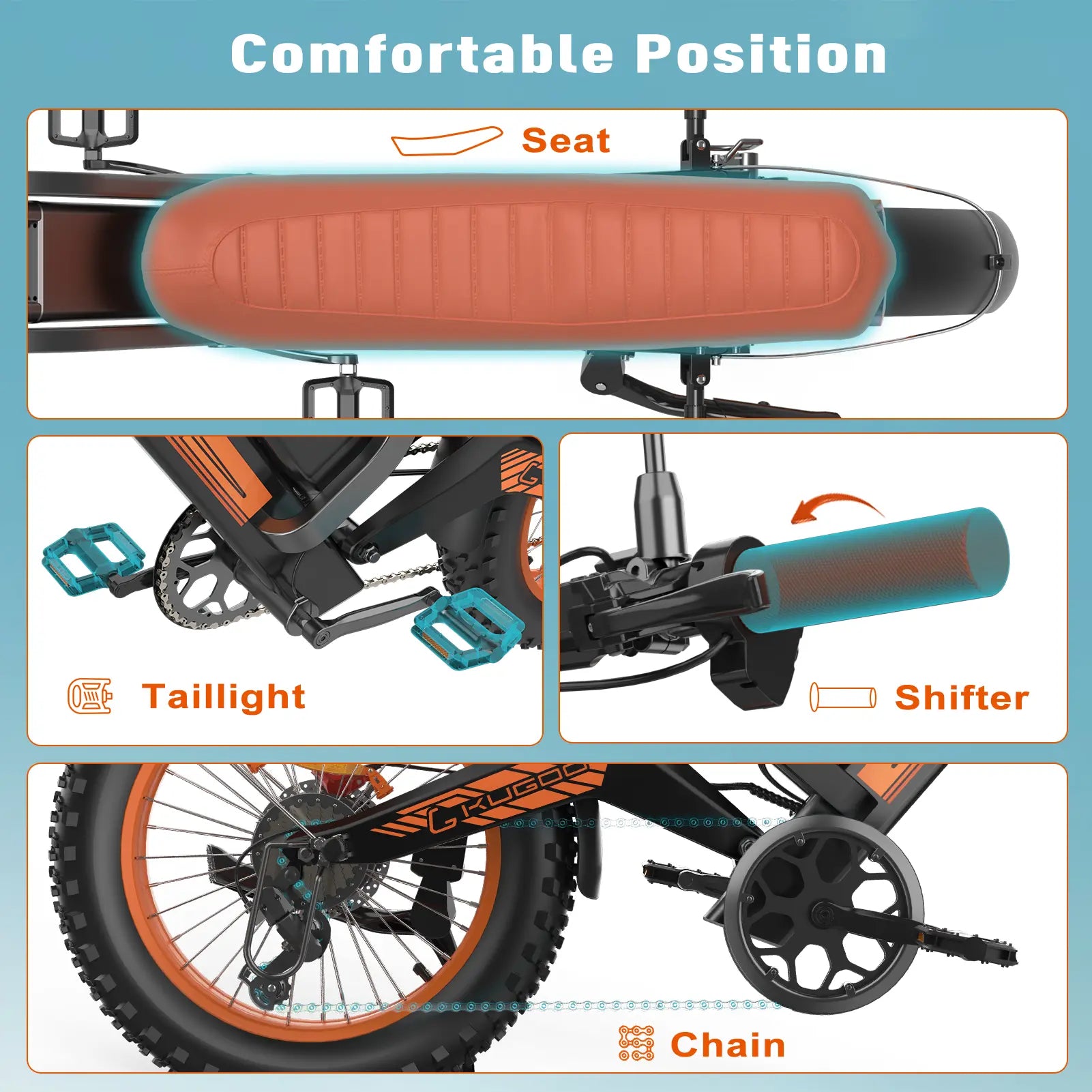 KUGOO V6 Electric Bike KUGOO Kugoo Ride