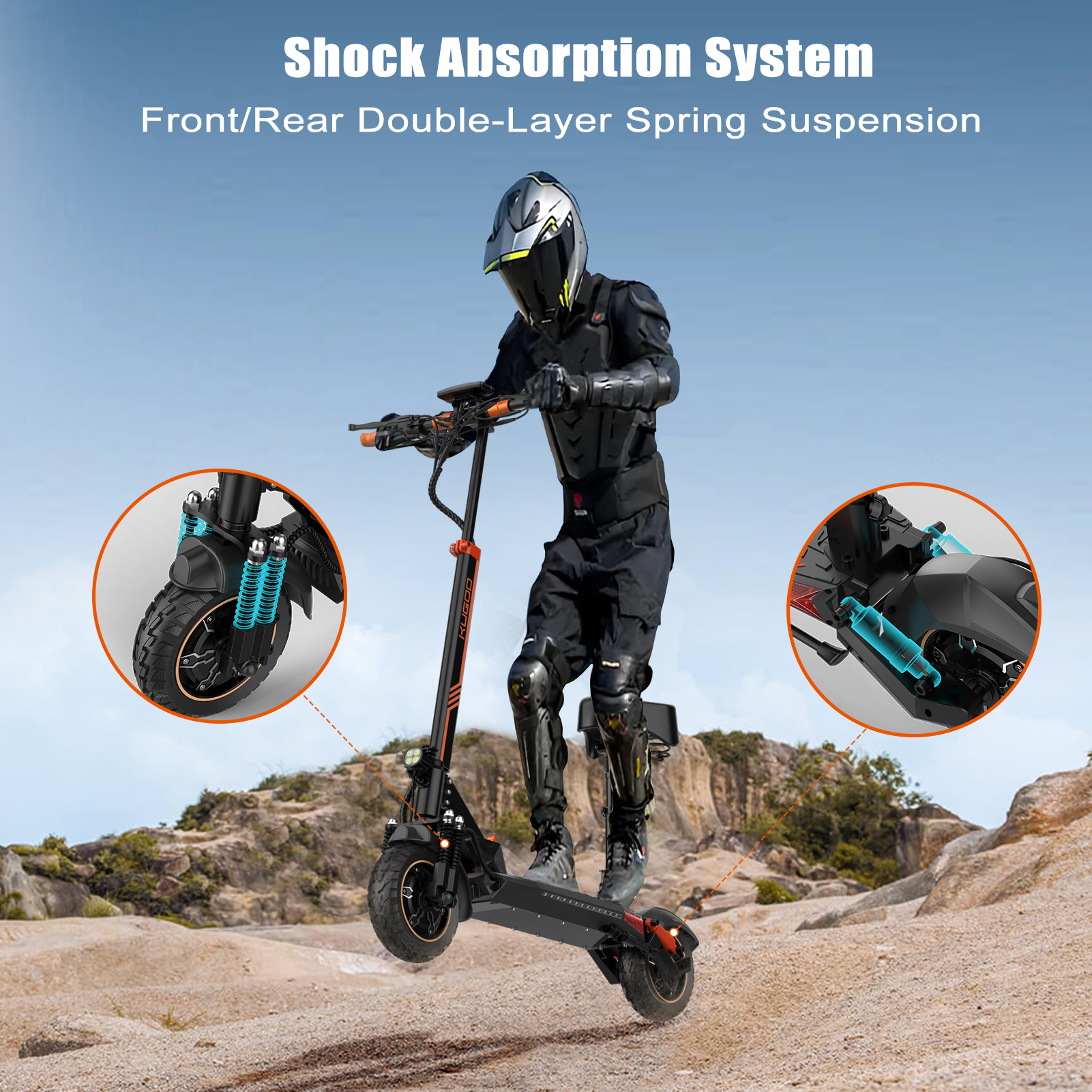 KUGOO M4 Pro Max Electric Scooter With Seat KUGOO Kugoo Ride